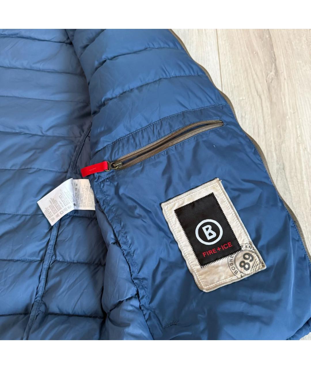 BOGNER Синий полиэстеровый пуховик, фото 4