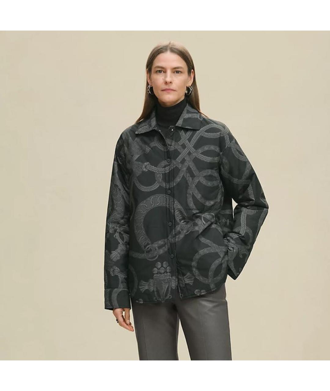 HERMES Антрацитовая куртка, фото 3