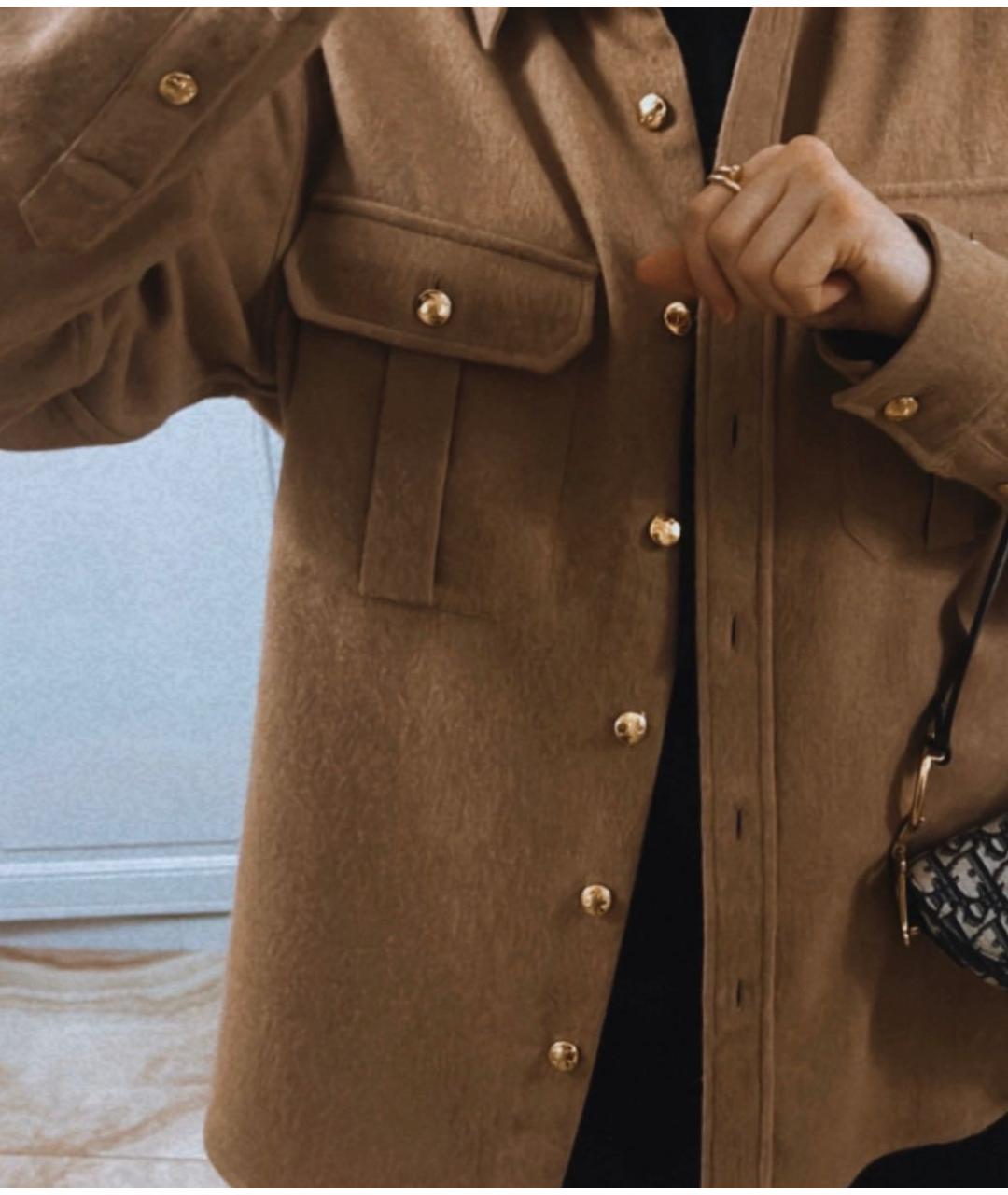 CELINE Коричневая шерстяная рубашка, фото 3