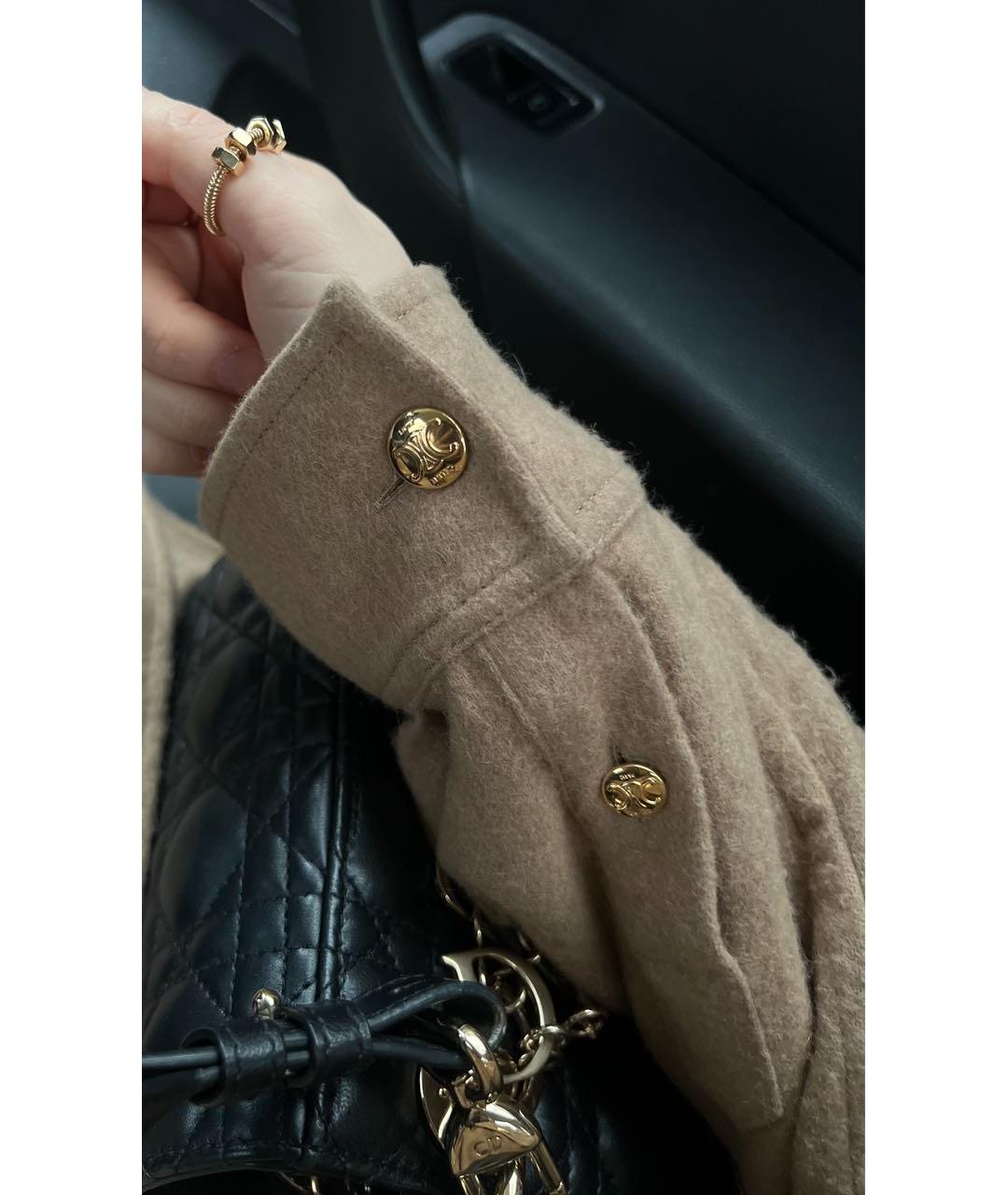 CELINE Коричневая шерстяная рубашка, фото 4