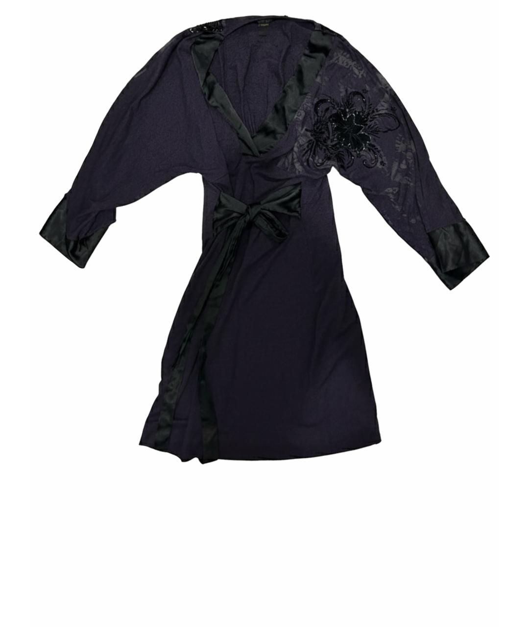 ROBERTO CAVALLI Фиолетовое вискозное повседневное платье, фото 1