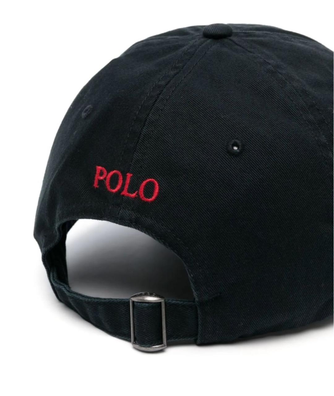 POLO RALPH LAUREN Черная хлопковая кепка/бейсболка, фото 3