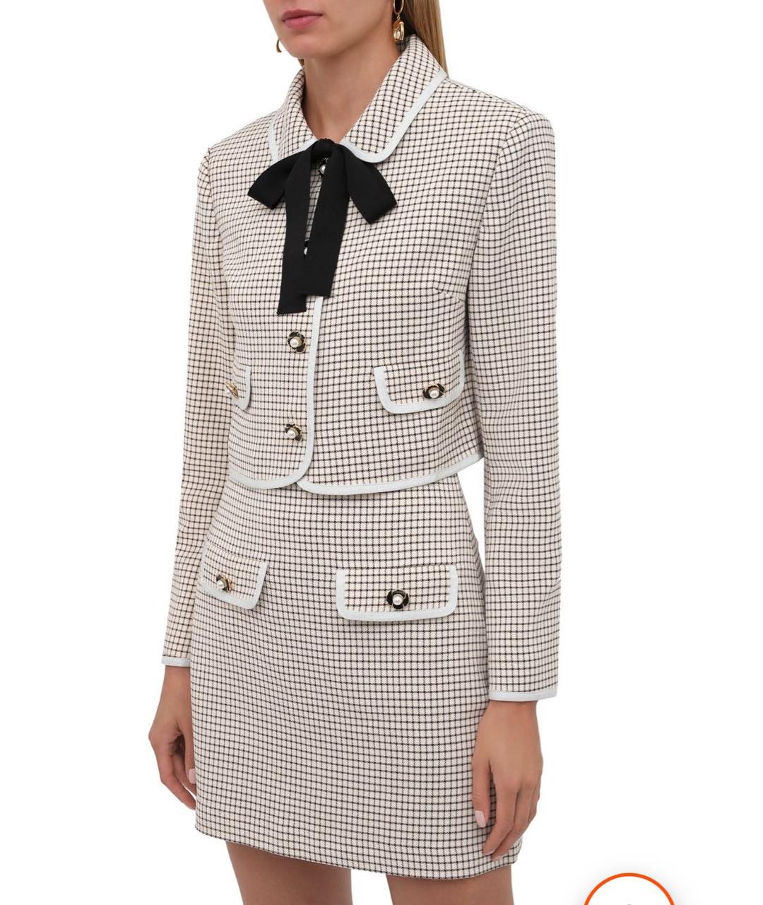 SELF-PORTRAIT Бежевый полиэстеровый костюм с юбками, фото 5