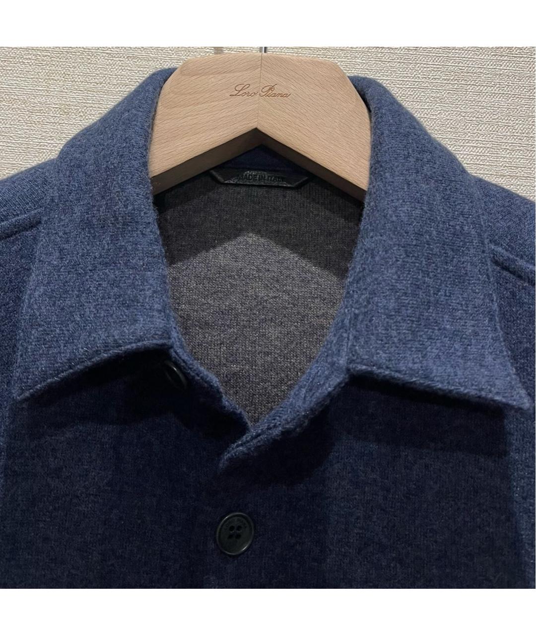 LORO PIANA Синяя кашемировая куртка, фото 5