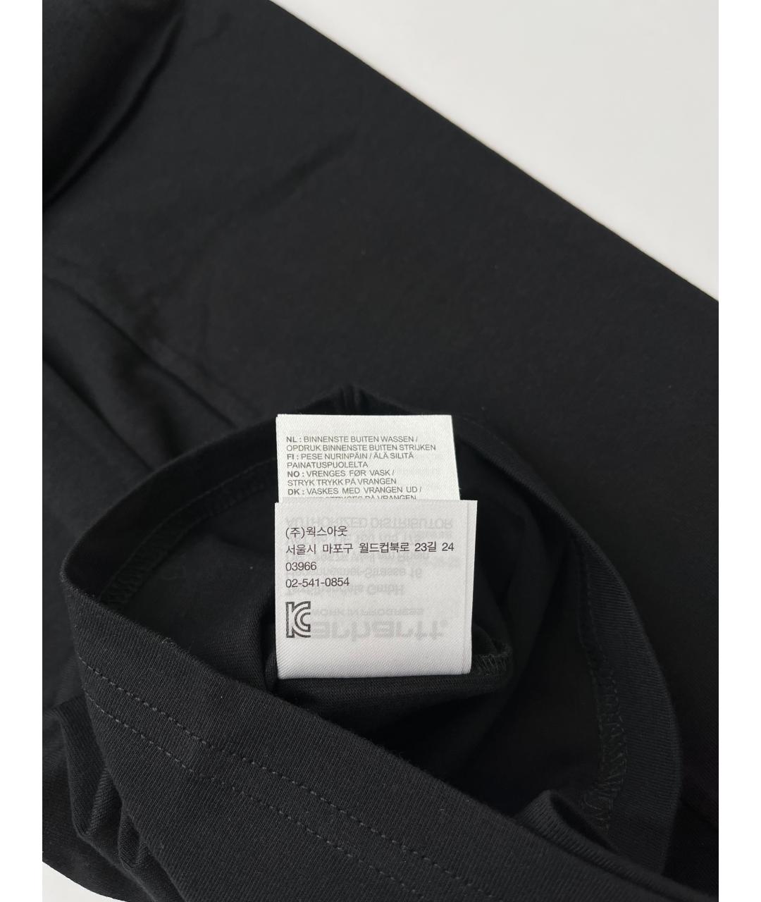 CARHARTT WIP Черная хлопковая футболка, фото 5