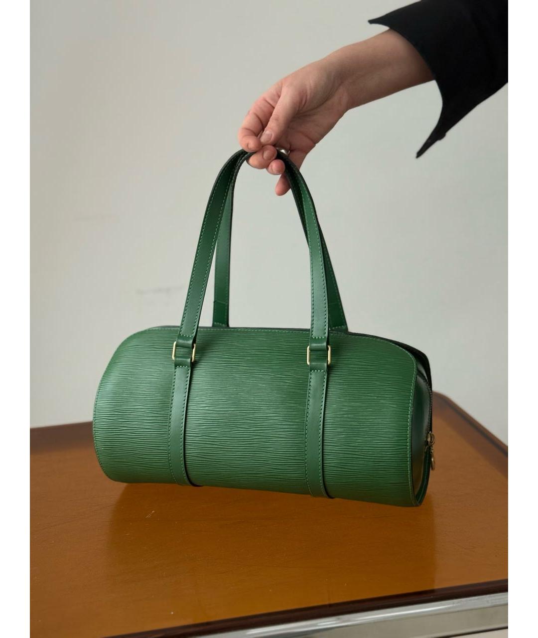 LOUIS VUITTON Зеленая кожаная сумка через плечо, фото 3