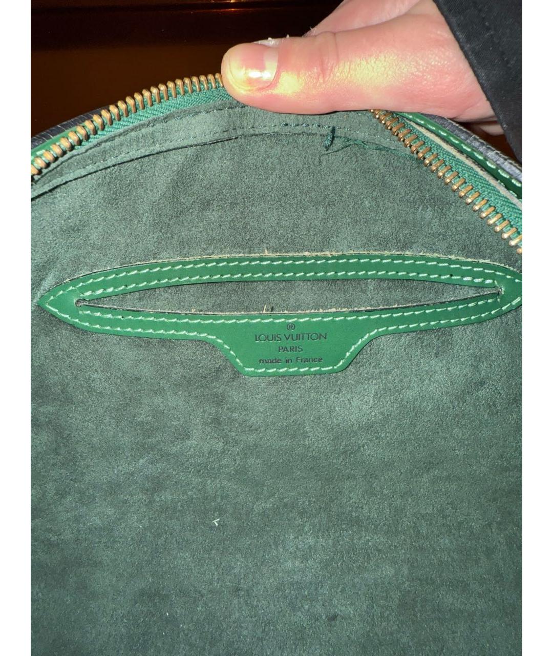 LOUIS VUITTON Зеленая кожаная сумка через плечо, фото 8