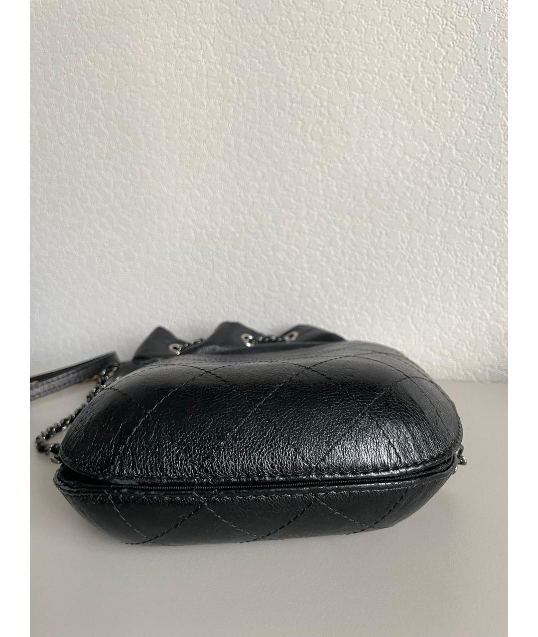 CHANEL Черная кожаная сумка через плечо, фото 3