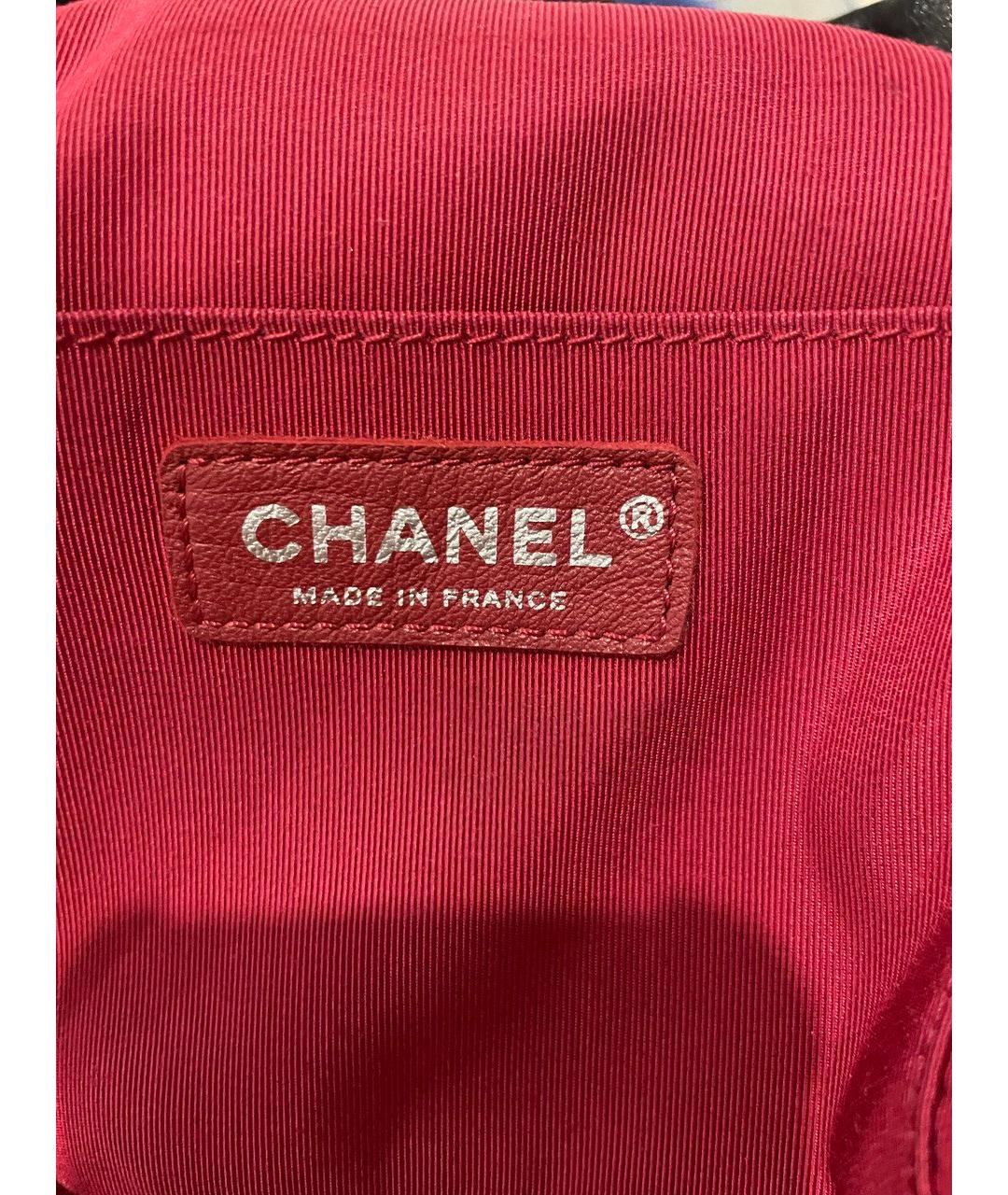 CHANEL Черная кожаная сумка через плечо, фото 4