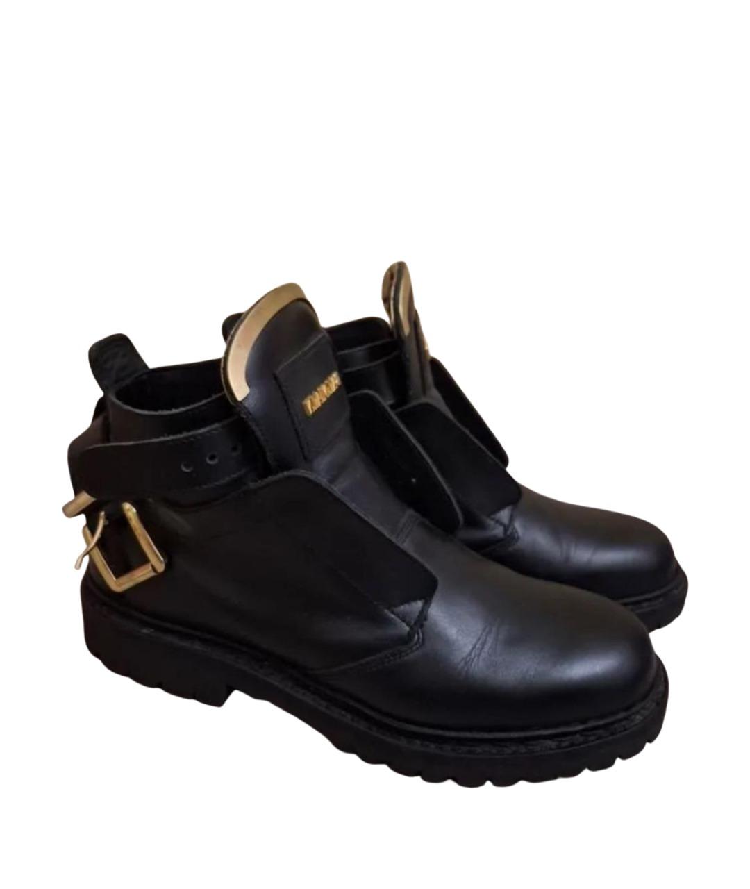 BALMAIN Черные кожаные ботинки, фото 6