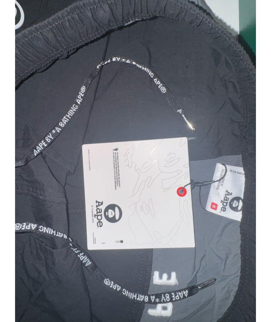 A BATHING APE Черный полиэстеровый спортивный костюм, фото 6