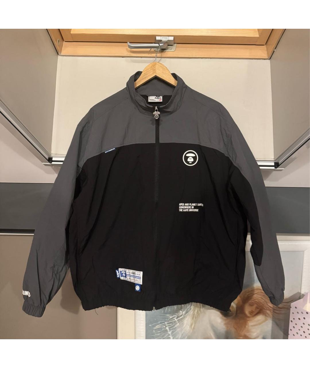 A BATHING APE Черный полиэстеровый спортивный костюм, фото 7