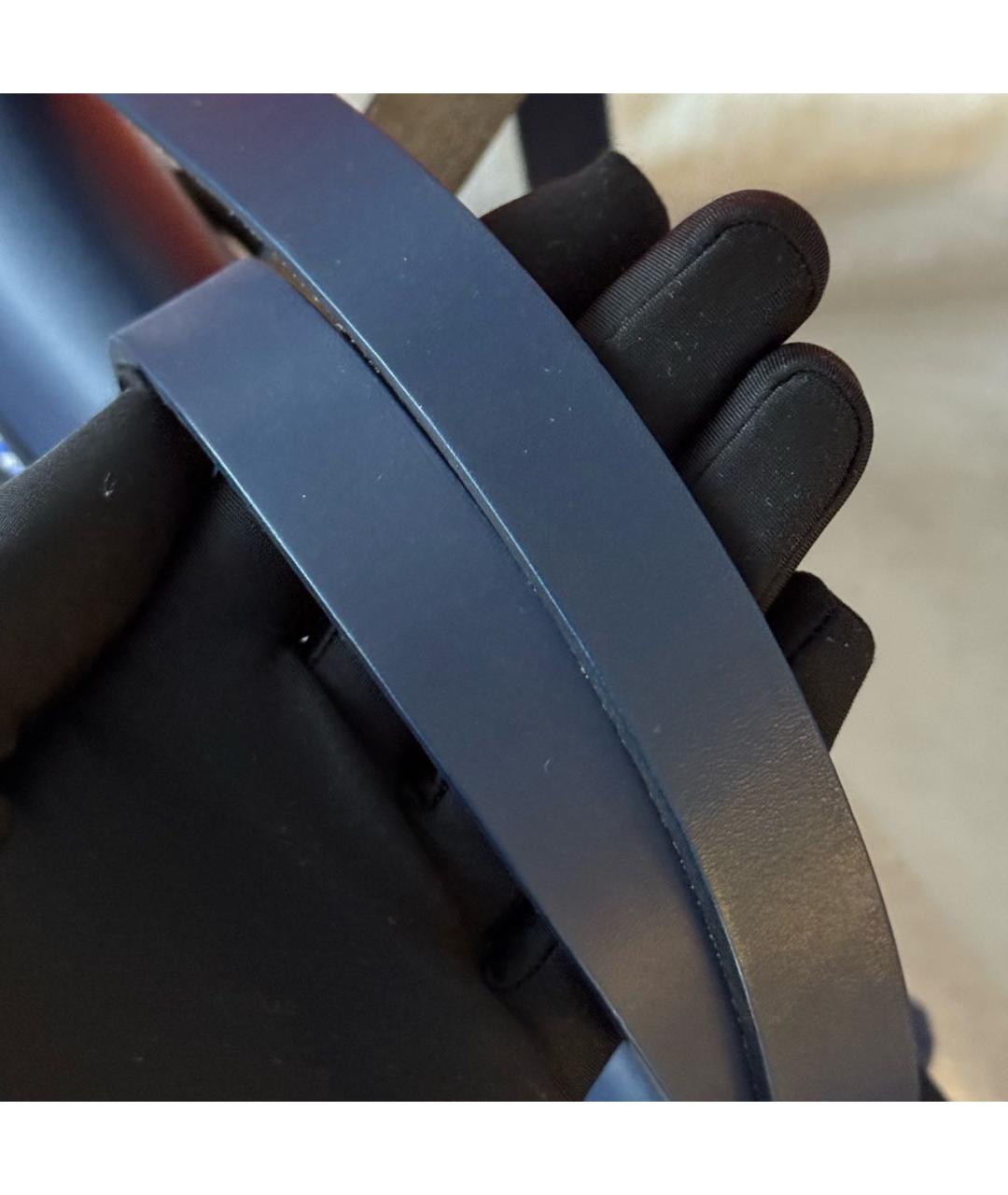 HERMES Синяя тканевая сумка через плечо, фото 7