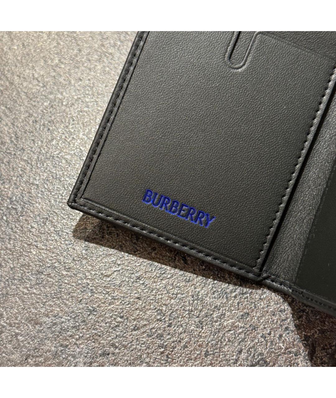 BURBERRY Зеленый кожаный кардхолдер, фото 6