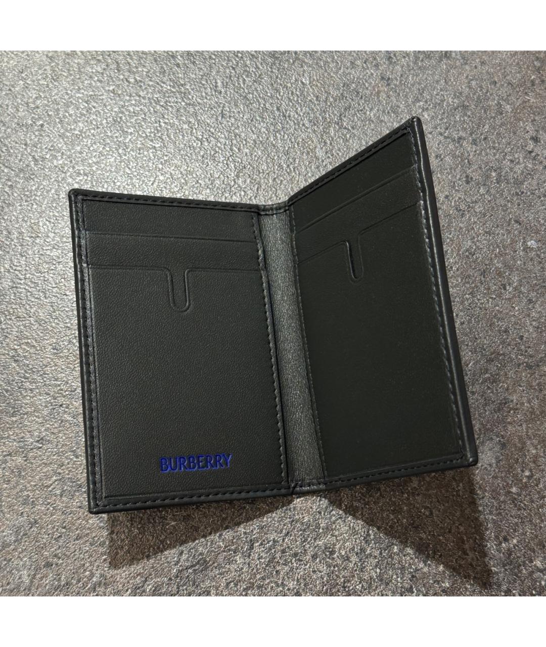 BURBERRY Зеленый кожаный кардхолдер, фото 5