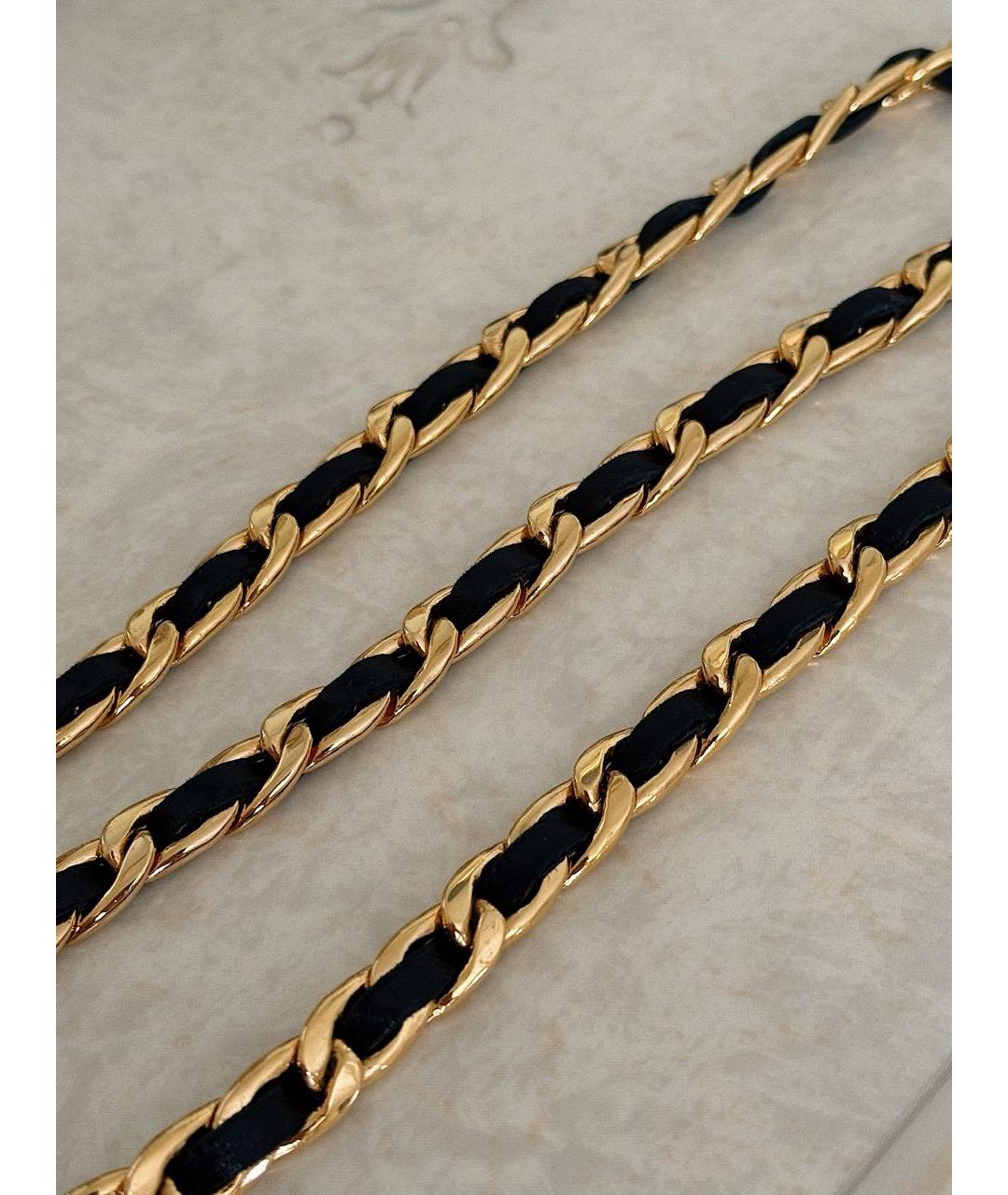 CHANEL Черный кожаный ремень, фото 4