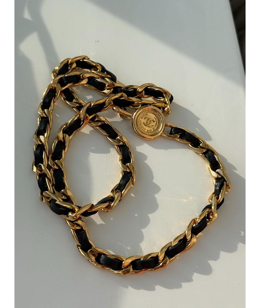 CHANEL Черный кожаный ремень, фото 8