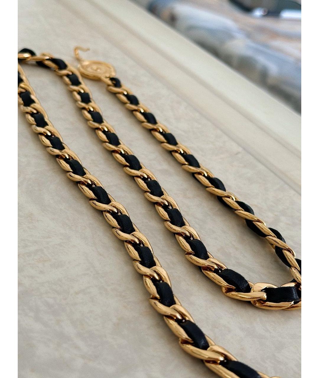 CHANEL Черный кожаный ремень, фото 5