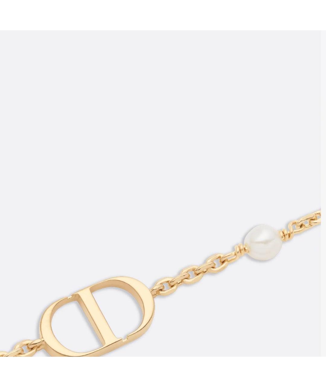 CHRISTIAN DIOR Золотой металлический браслет, фото 2