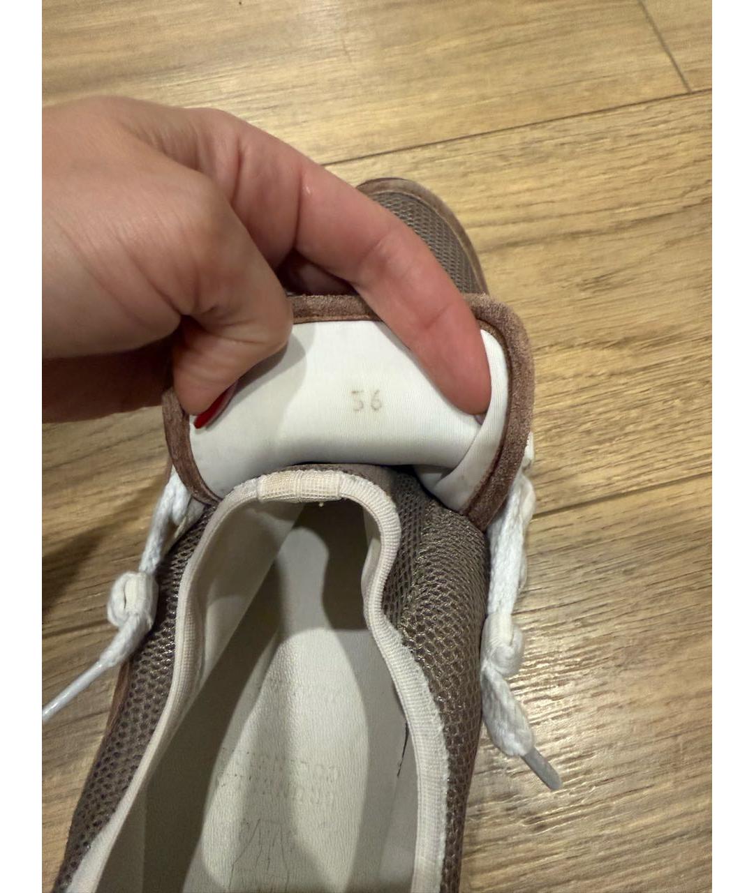 BRUNELLO CUCINELLI Коричневые замшевые кроссовки, фото 7