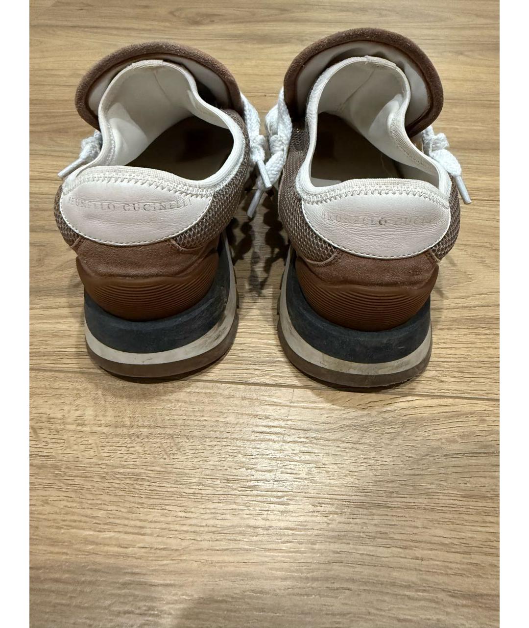 BRUNELLO CUCINELLI Коричневые замшевые кроссовки, фото 4