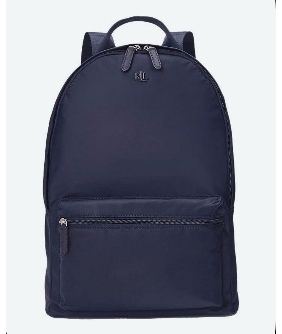 RALPH LAUREN Темно-синий тканевый рюкзак, фото 4