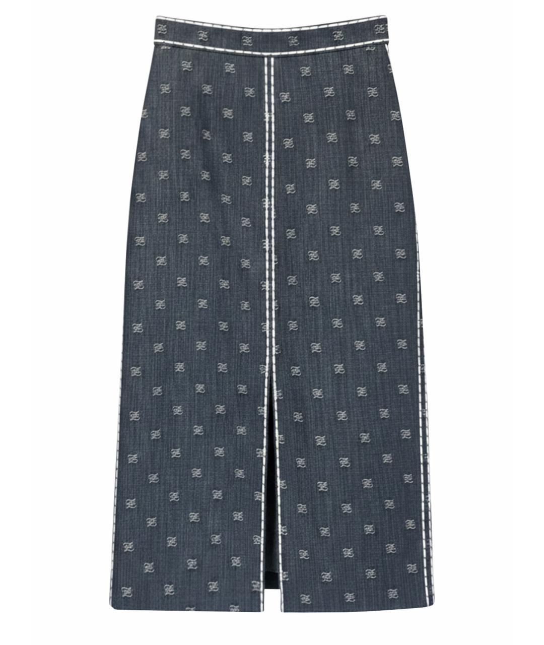 FENDI Мульти юбка миди, фото 3