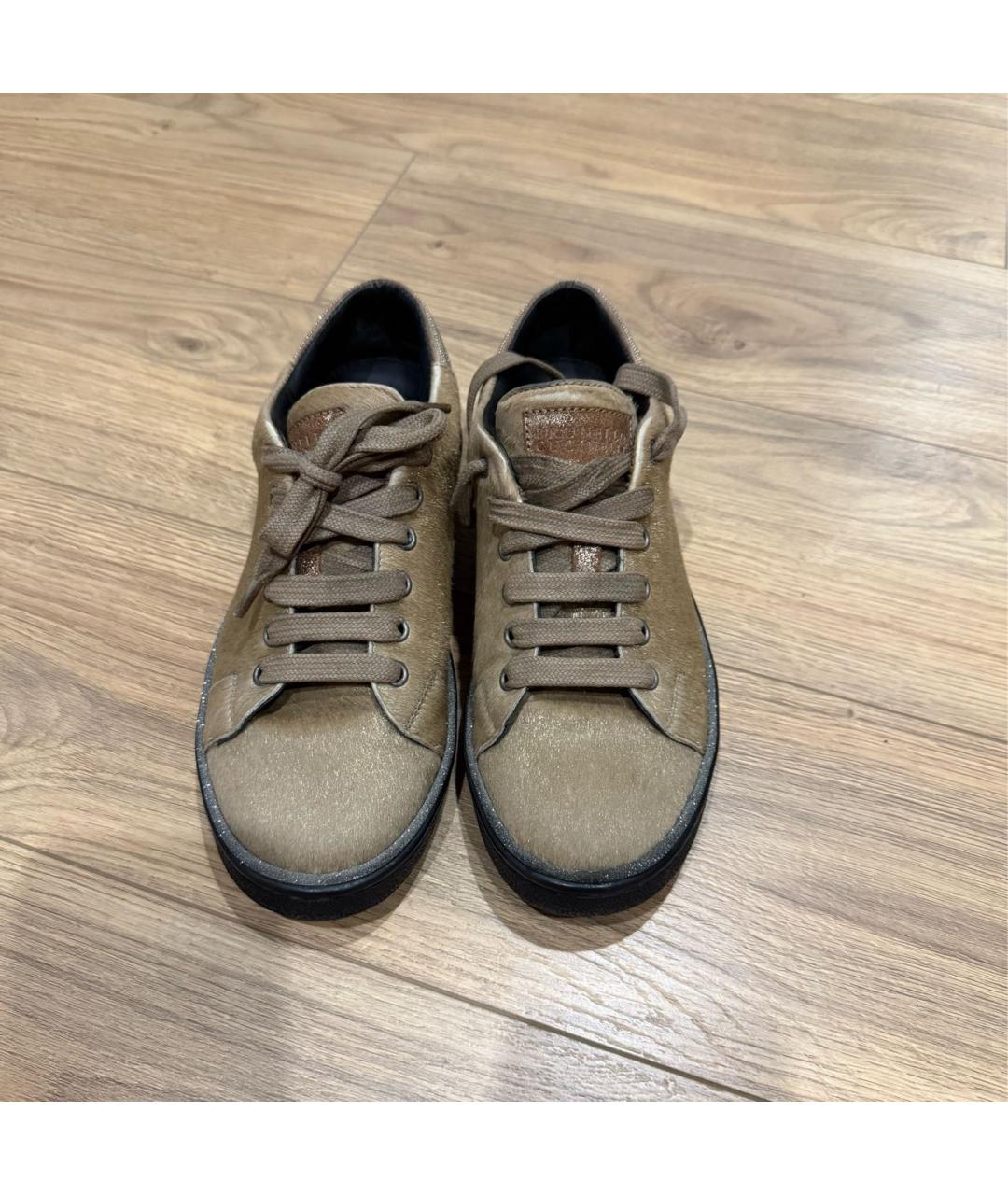 BRUNELLO CUCINELLI Бежевые кеды, фото 2