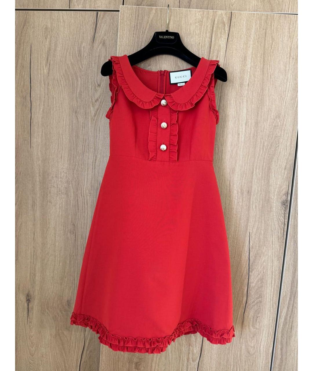 GUCCI Красное повседневное платье, фото 2