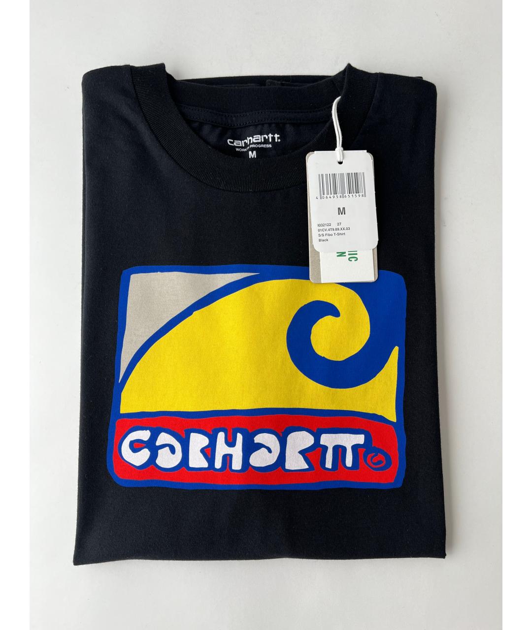 CARHARTT WIP Черная хлопковая футболка, фото 2