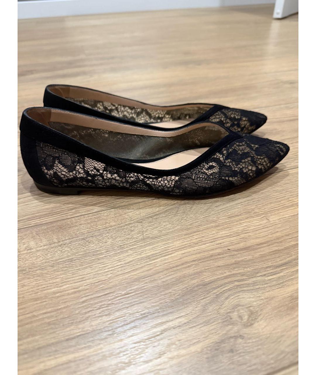 GIANVITO ROSSI Черные текстильные балетки, фото 9