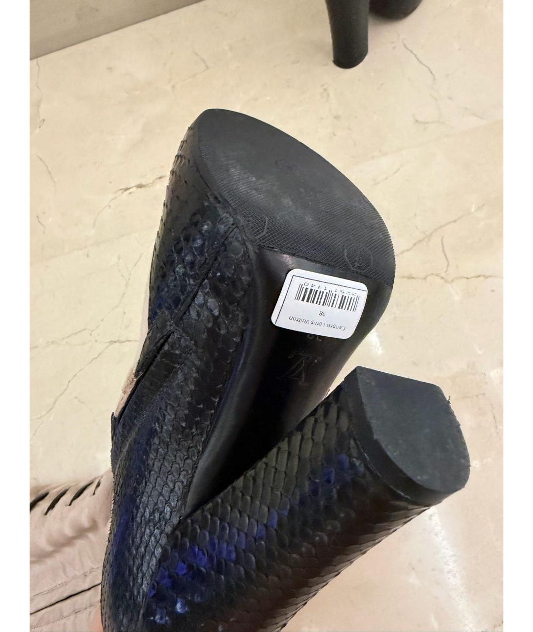 LOUIS VUITTON Бежевые кожаные сапоги, фото 4