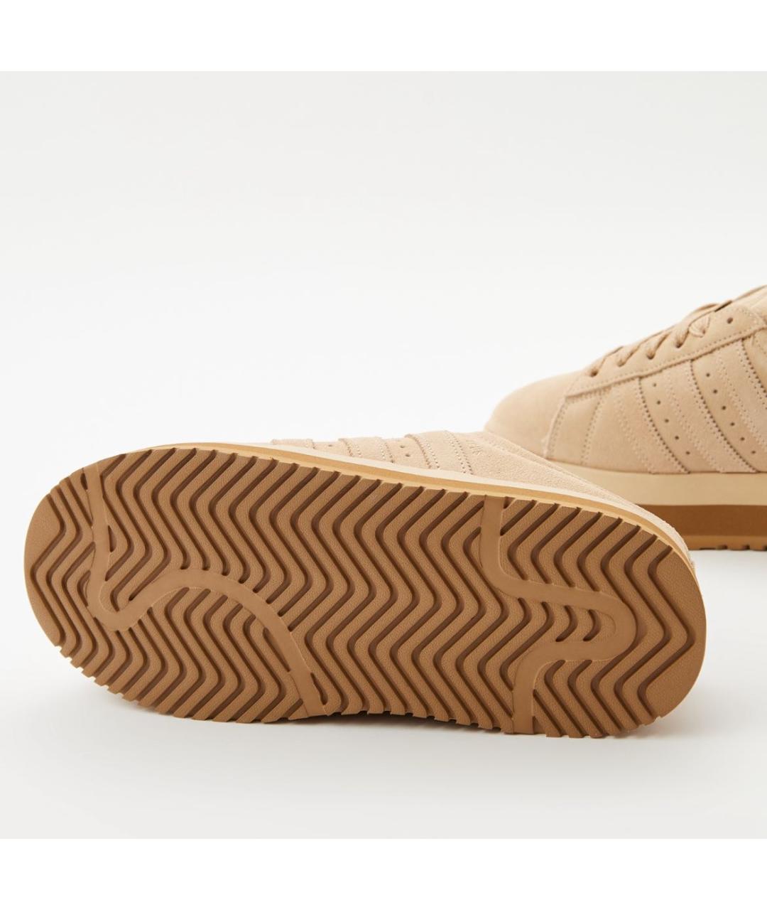 ADIDAS Бежевые замшевые кроссовки, фото 5