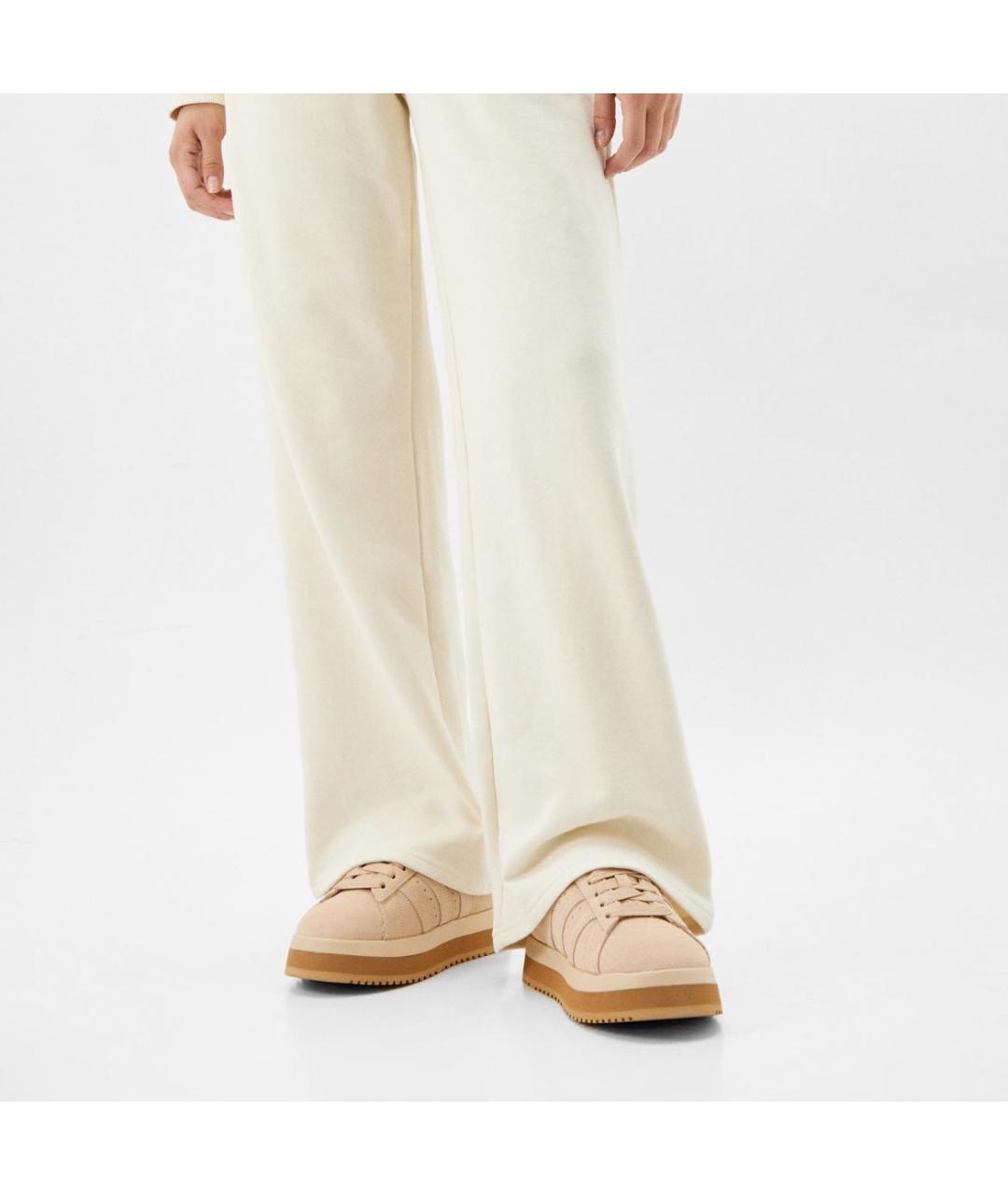 ADIDAS Бежевые замшевые кроссовки, фото 6