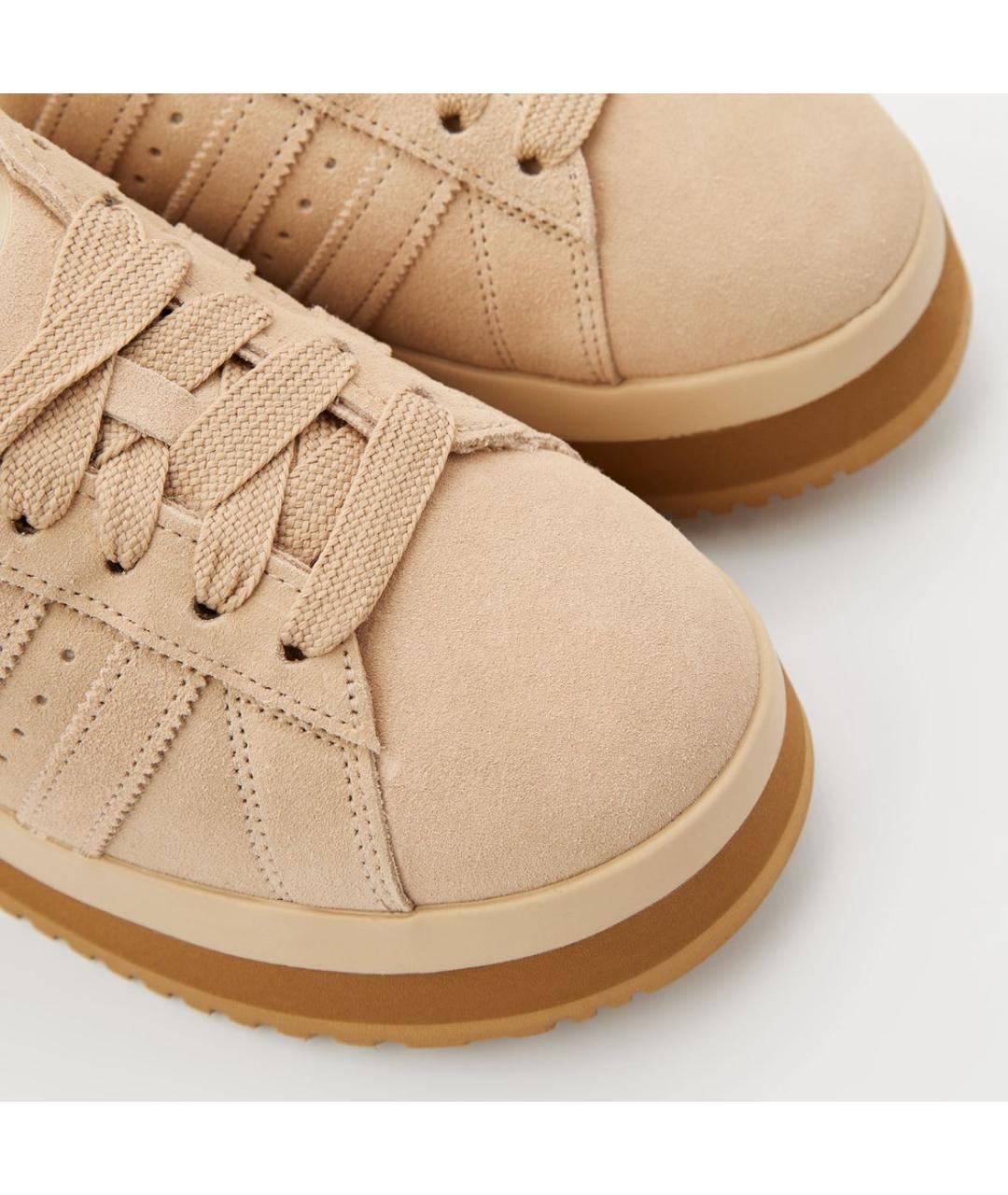 ADIDAS Бежевые замшевые кроссовки, фото 3