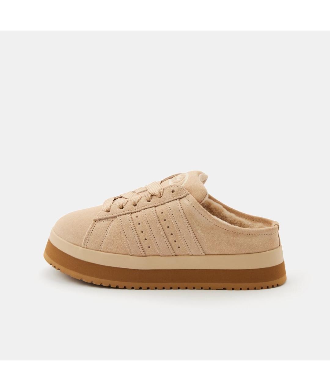 ADIDAS Бежевые замшевые кроссовки, фото 7