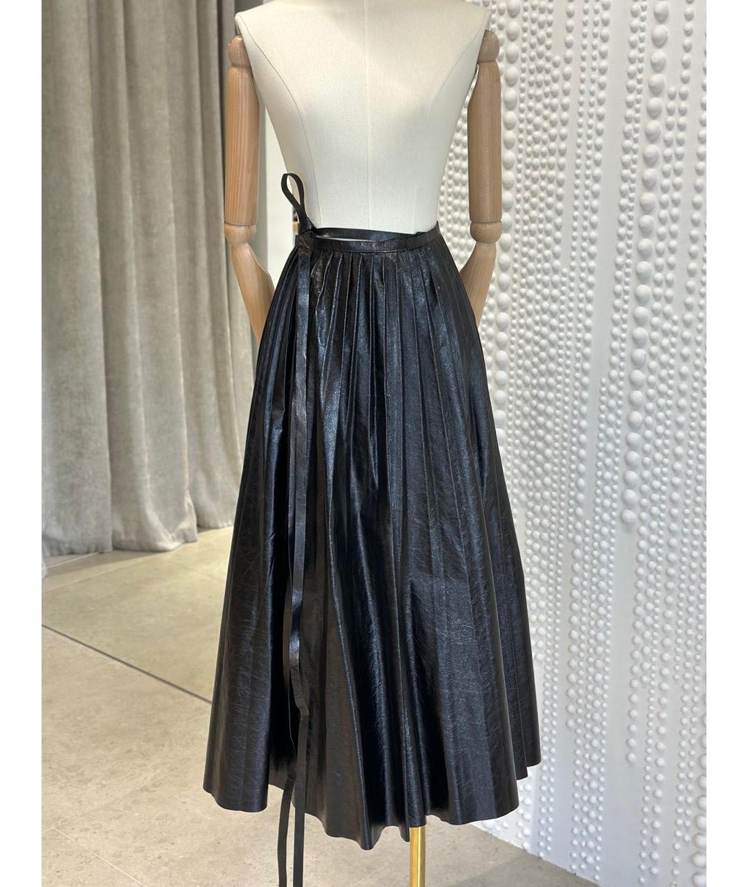 VALENTINO Черная юбка миди, фото 3