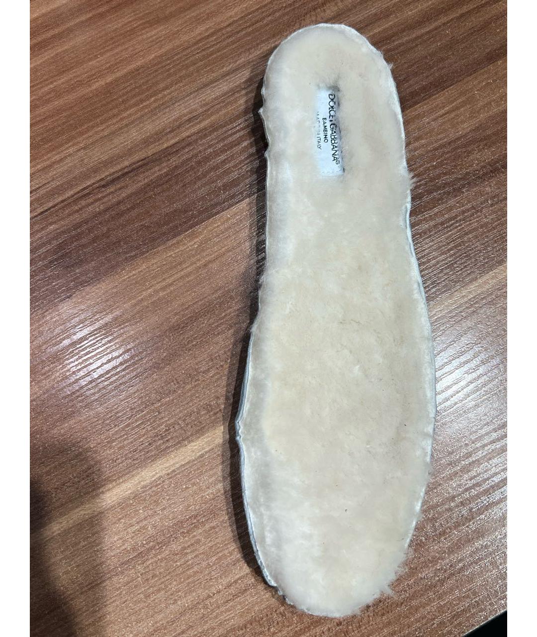 DOLCE&GABBANA Коричневые замшевые кеды, фото 6