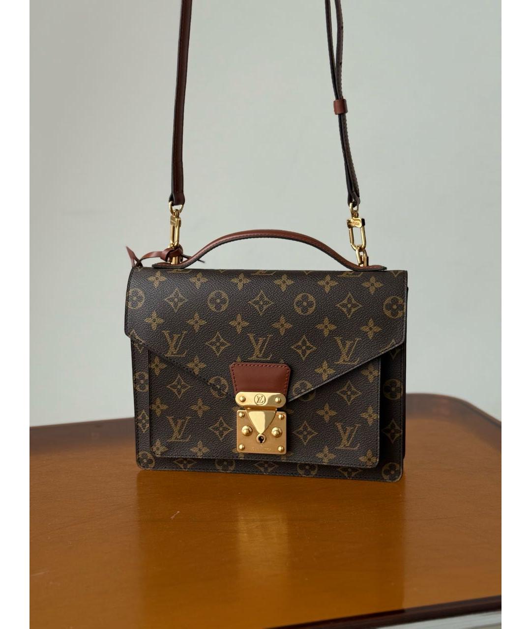 LOUIS VUITTON Коричневая сумка через плечо, фото 9