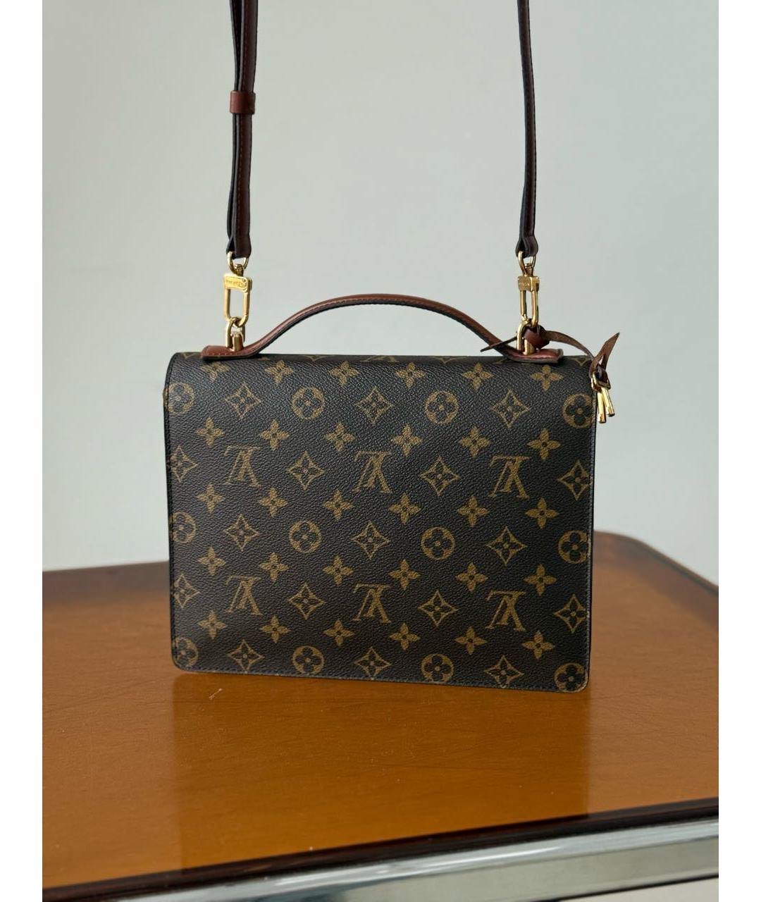 LOUIS VUITTON Коричневая сумка через плечо, фото 3