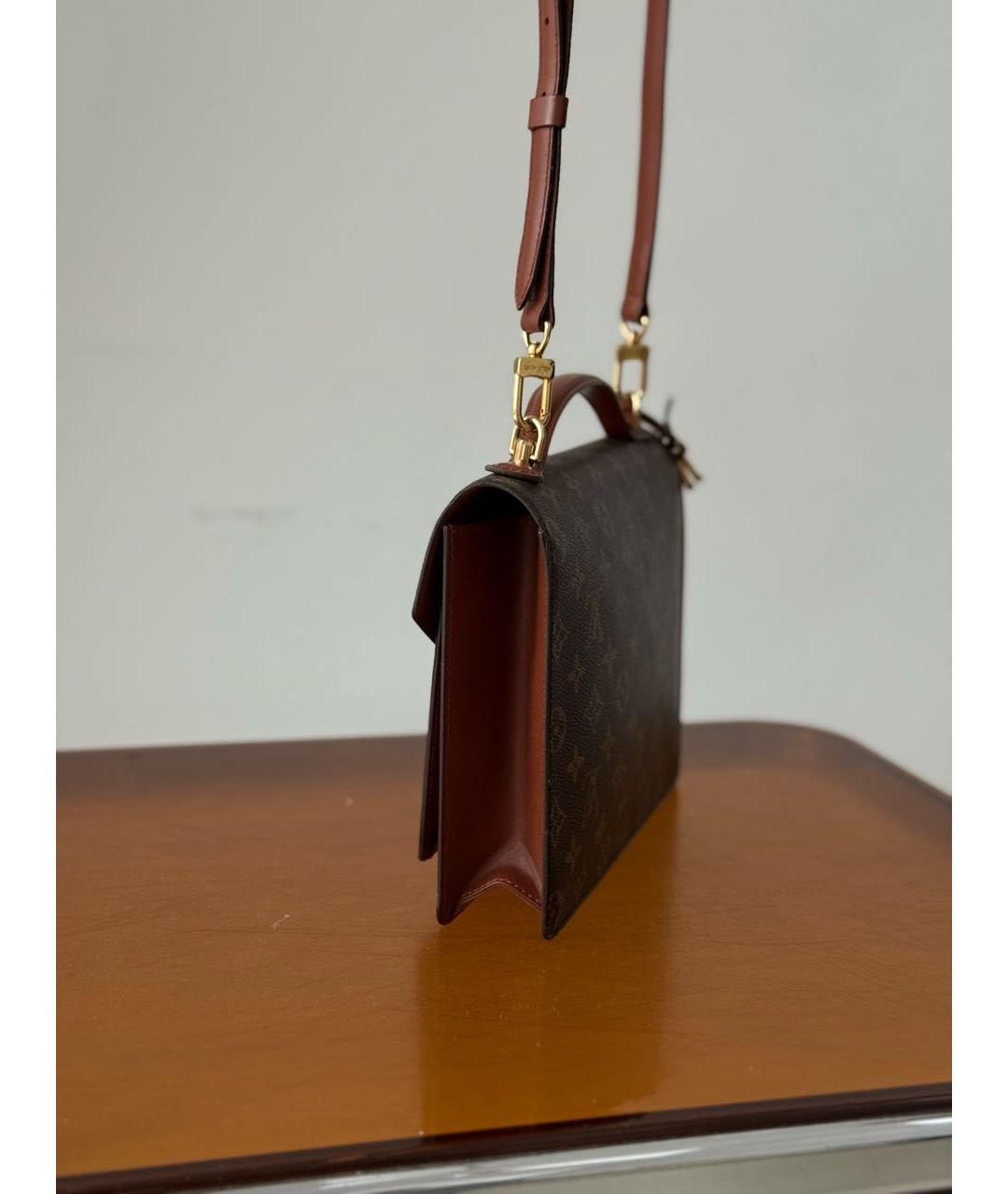 LOUIS VUITTON Коричневая сумка через плечо, фото 4