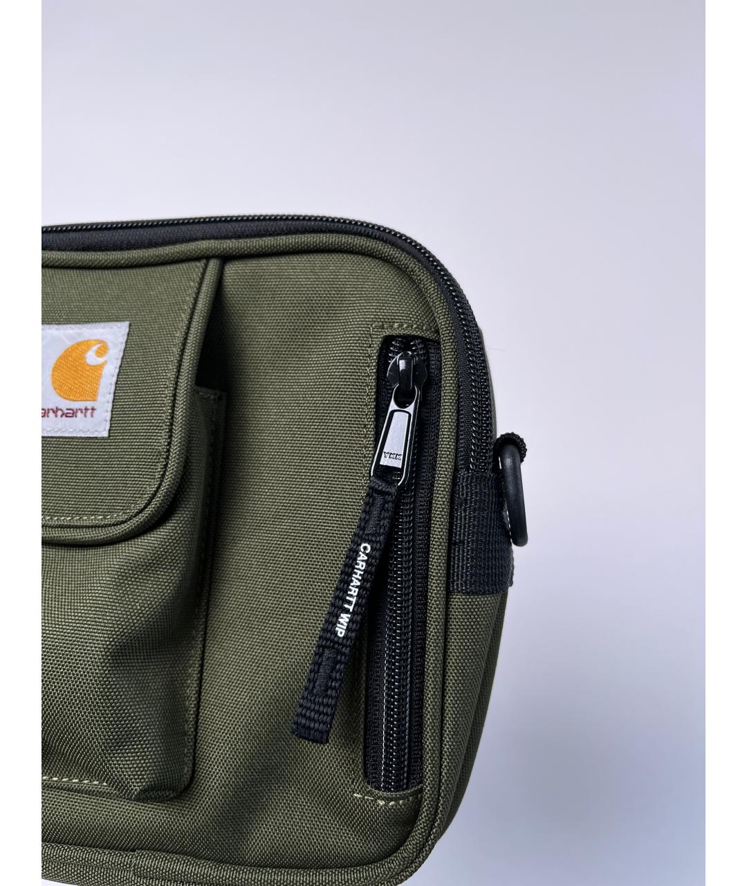 CARHARTT WIP Зеленая тканевая сумка на плечо, фото 4