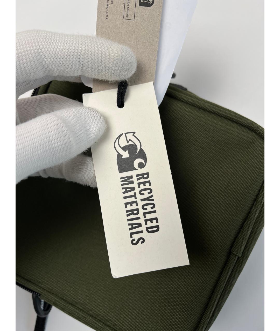 CARHARTT WIP Зеленая тканевая сумка на плечо, фото 7