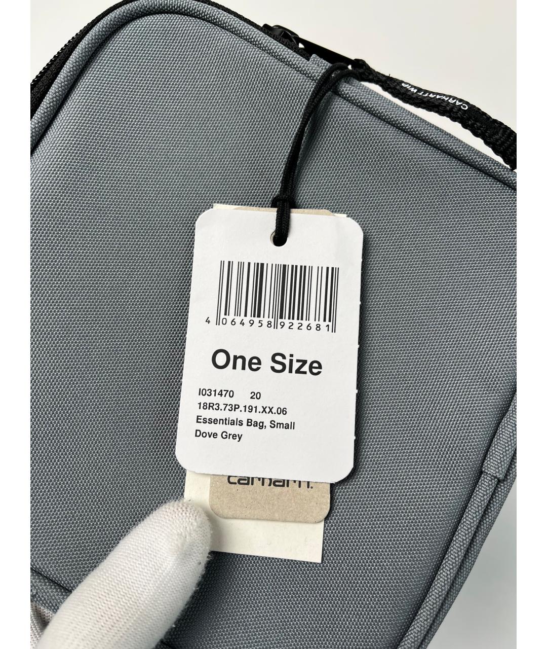 CARHARTT WIP Серая тканевая сумка на плечо, фото 5