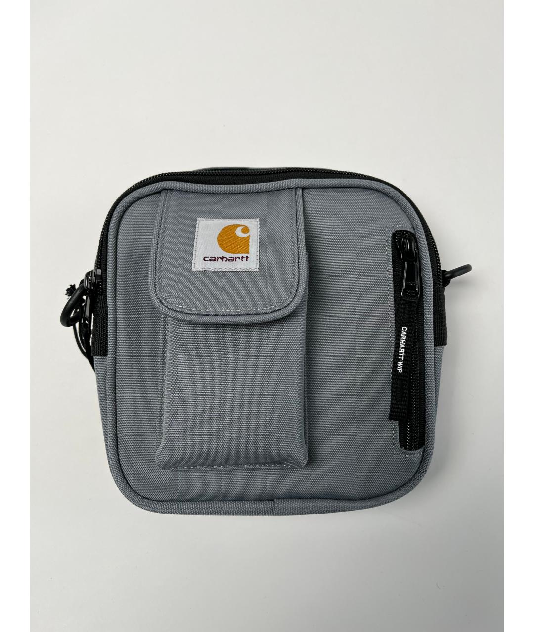CARHARTT WIP Серая тканевая сумка на плечо, фото 2