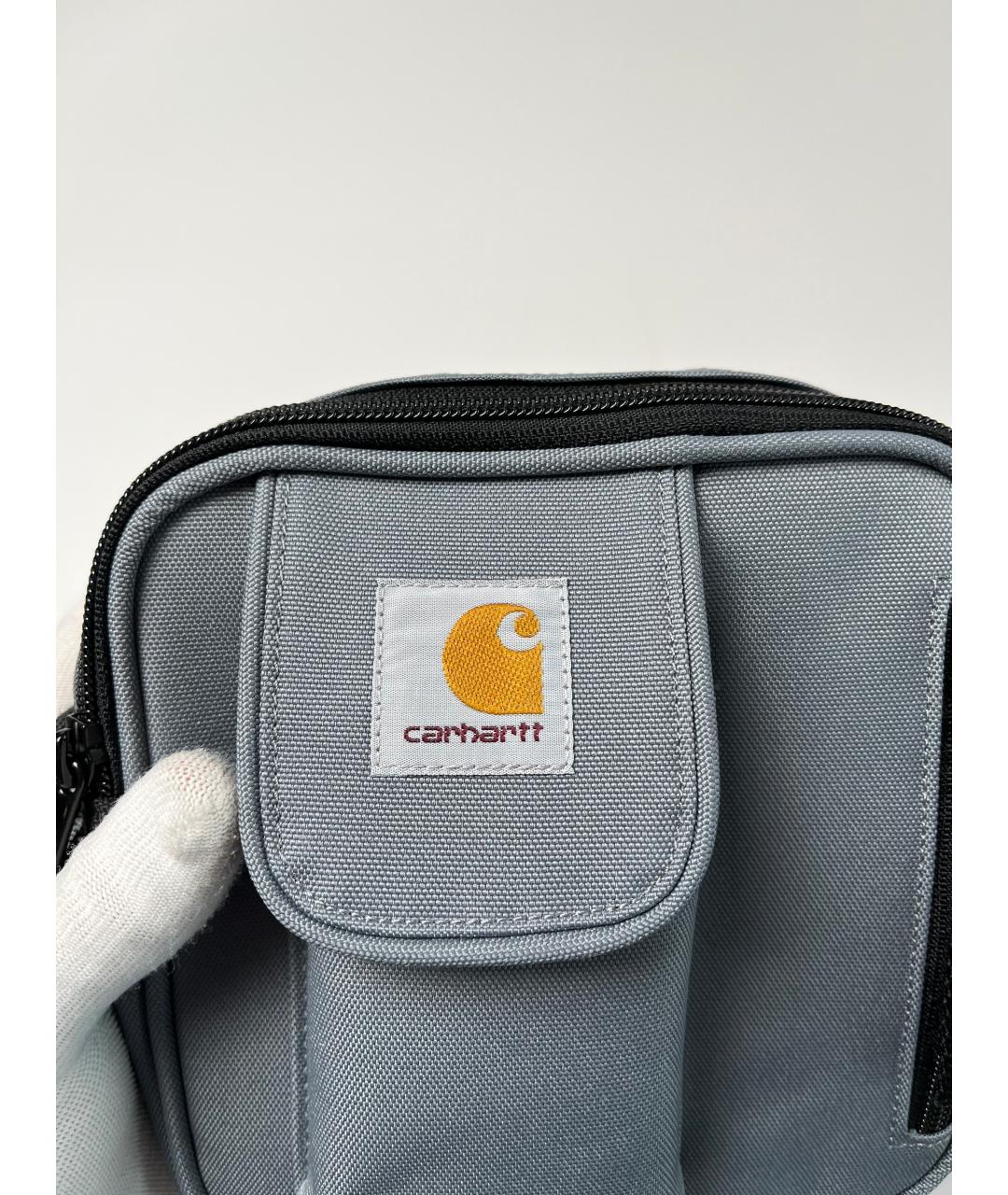 CARHARTT WIP Серая тканевая сумка на плечо, фото 3