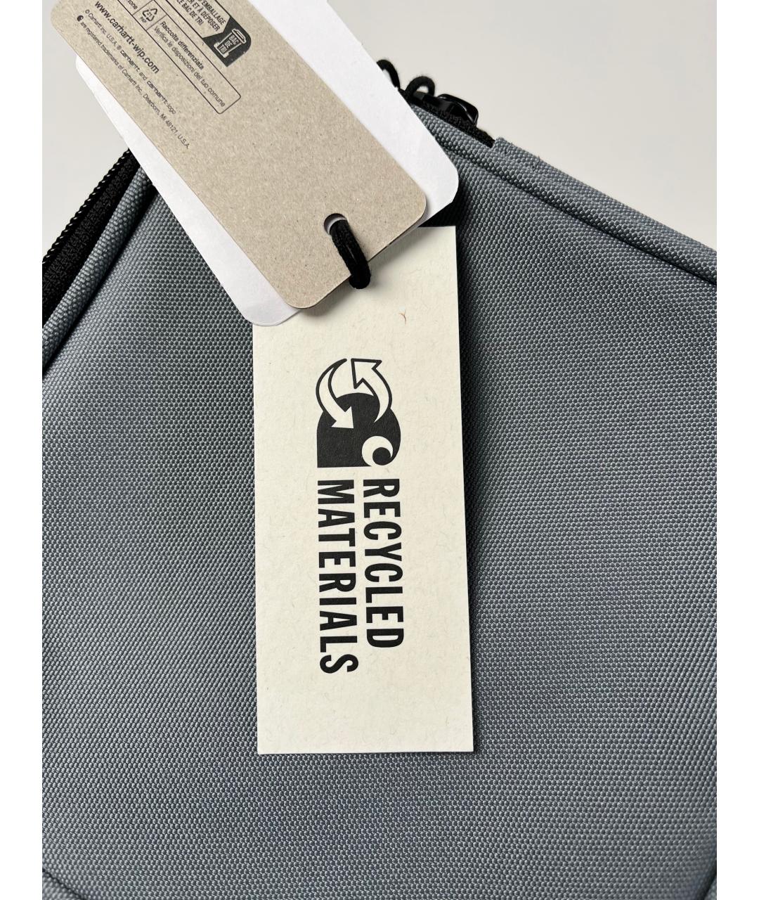 CARHARTT WIP Серая тканевая сумка на плечо, фото 7