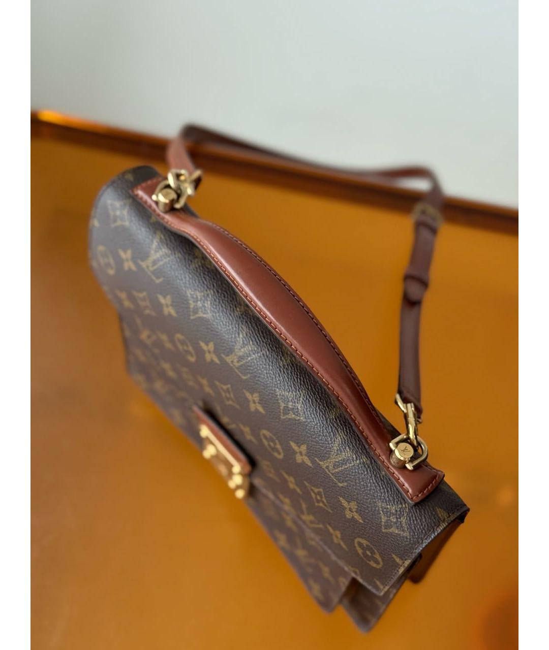 LOUIS VUITTON Коричневая сумка через плечо, фото 6