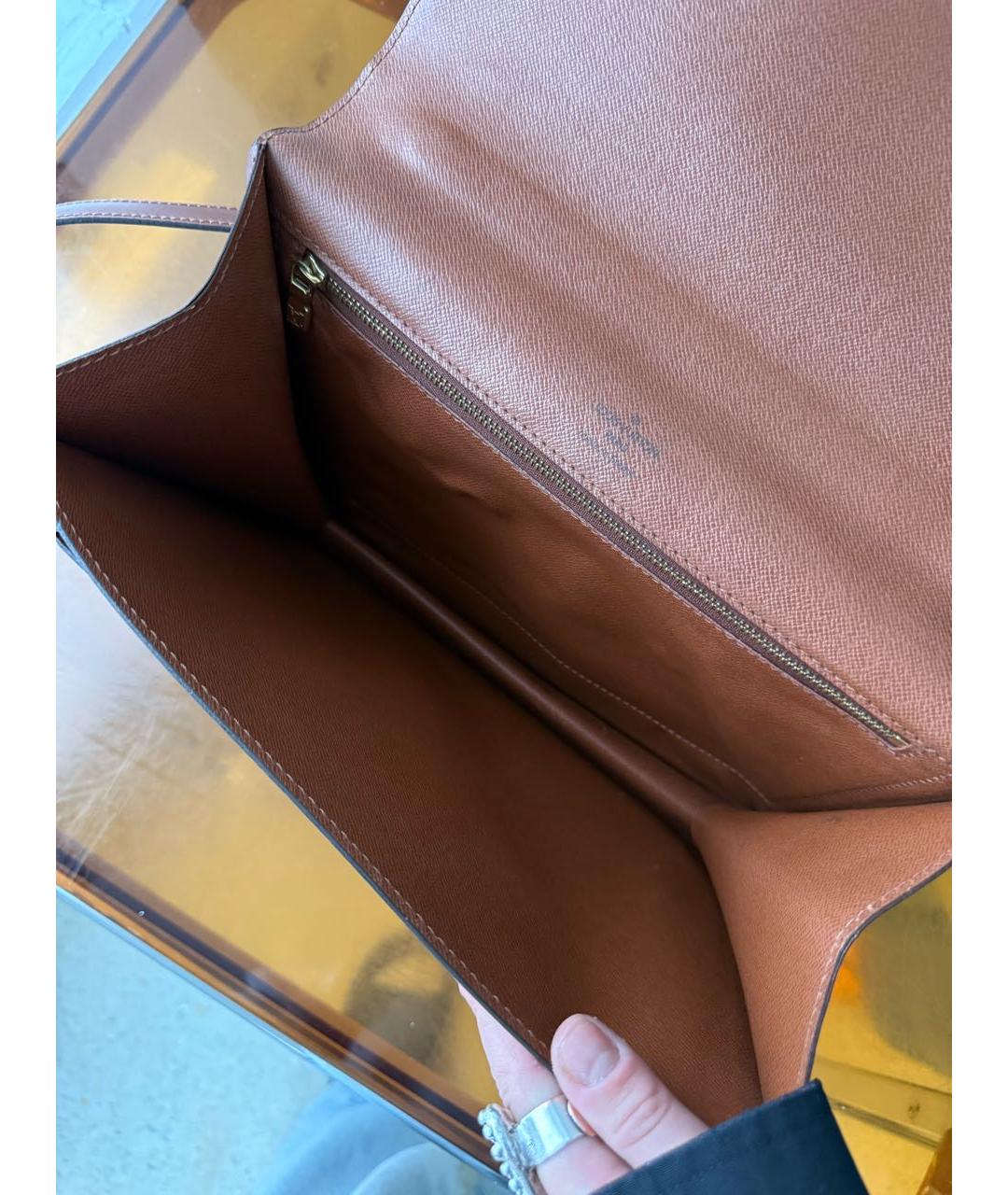 LOUIS VUITTON Коричневая сумка через плечо, фото 7