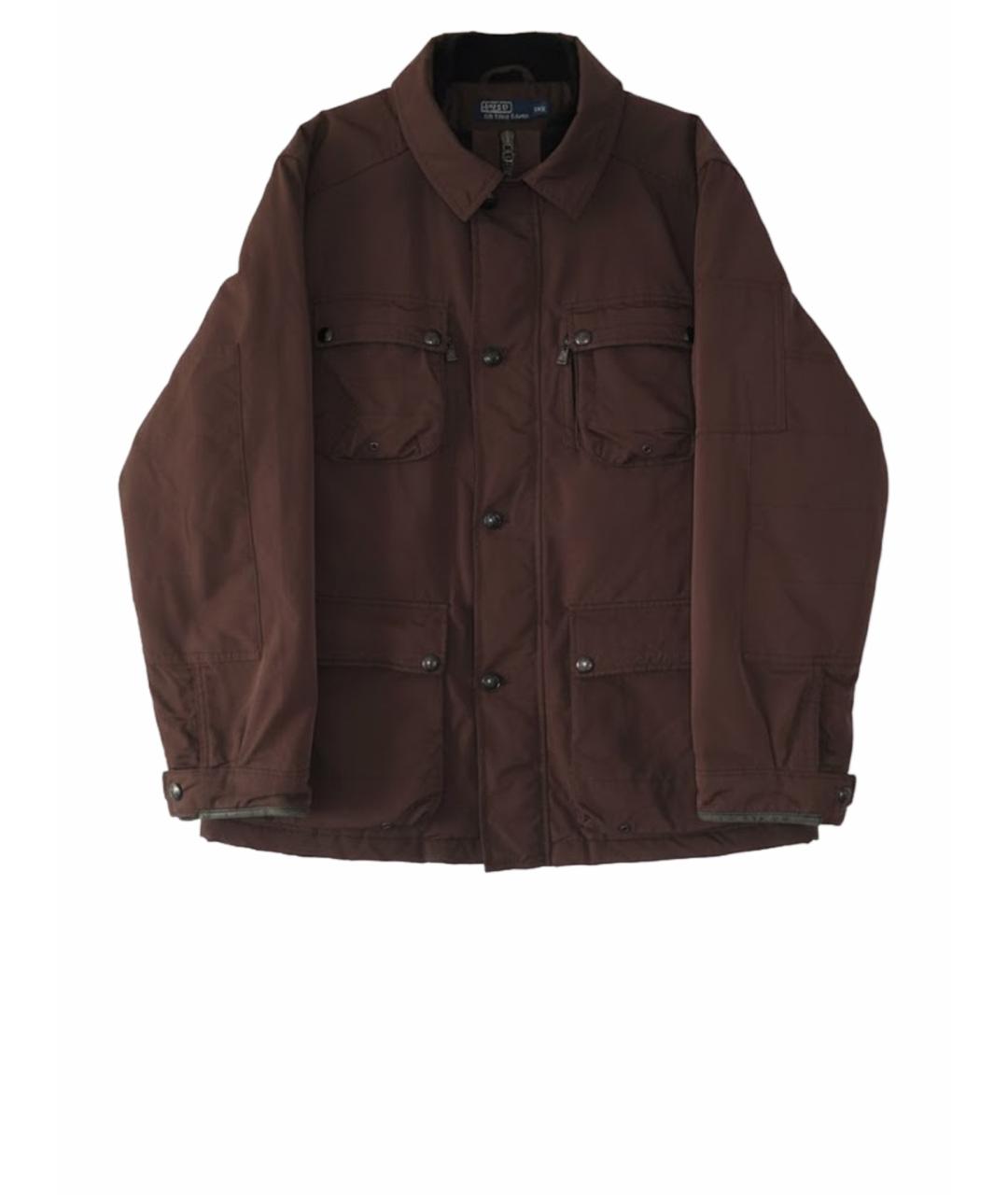 POLO RALPH LAUREN Коричневая полиэстеровая куртка, фото 1